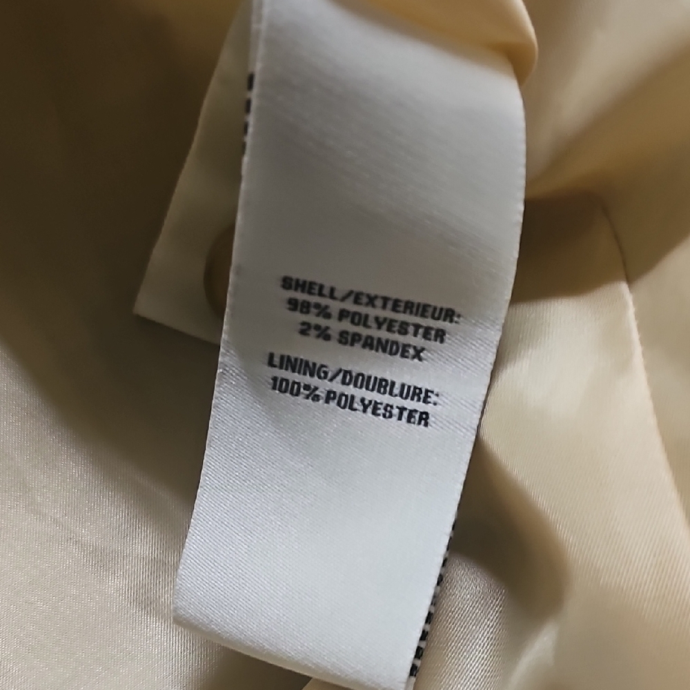 Bagatelle Beige Plaid Trench Coat - Picture 11 of 12